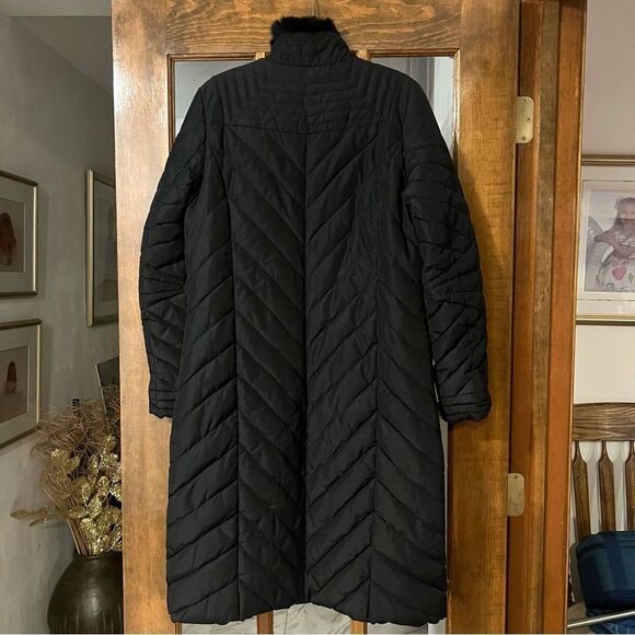 Perry Ellis Portfolio Down Puffer Coat Black Size M - Picture 4 of 8